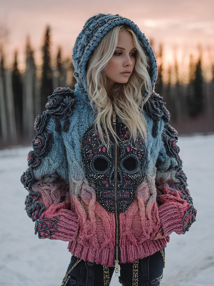 Wunderschön gefertigte Strickjacke