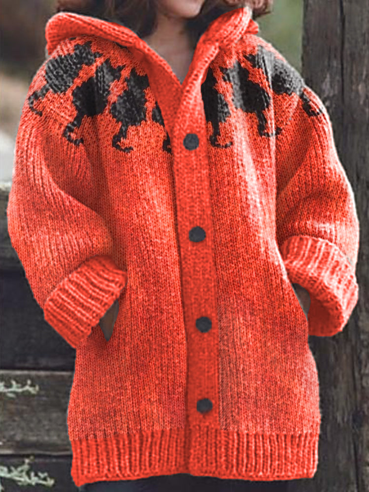Zeitloser Vintage-Stil Strickjacke