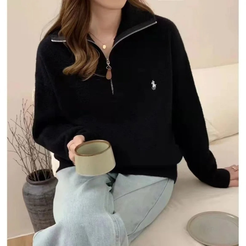 MW | MW – Bequemer Pullover mit Reißverschluss