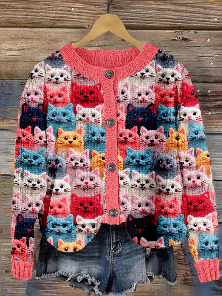 Anmutig gestaltete Strickjacke