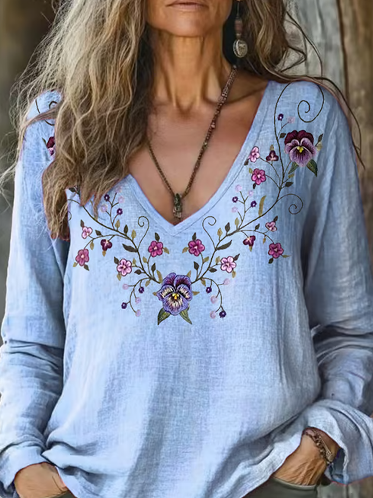 Zeitloser Vintage-Stil Top