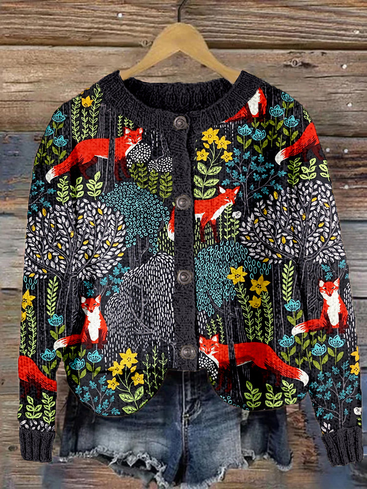 Durchdacht gestaltete Strickjacke