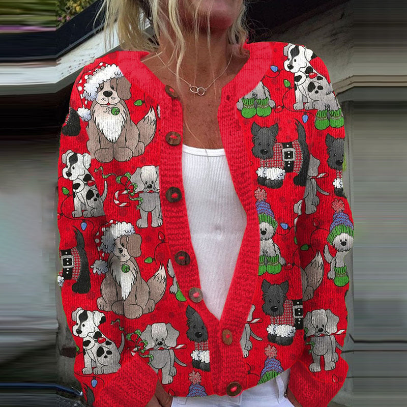 Anmutig gestaltete Strickjacke