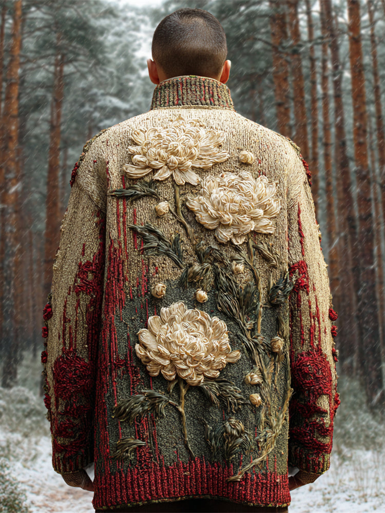 Durchdacht gestaltete Strickjacke