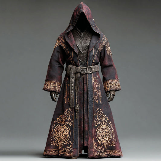 Men's Viking Celtic Knot Embroidered Cape