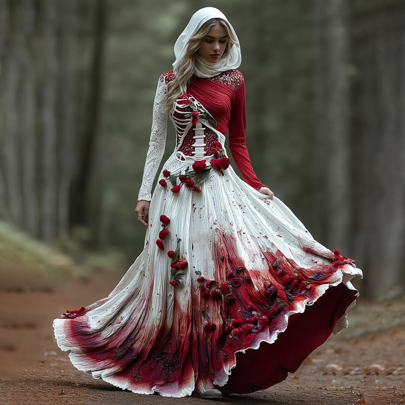 Klassisch gestaltete Kleid