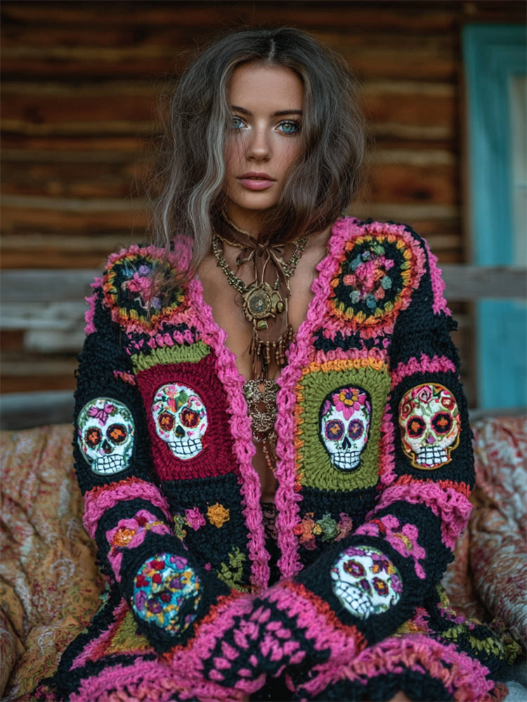 Vintage inspirierte Strickjacke