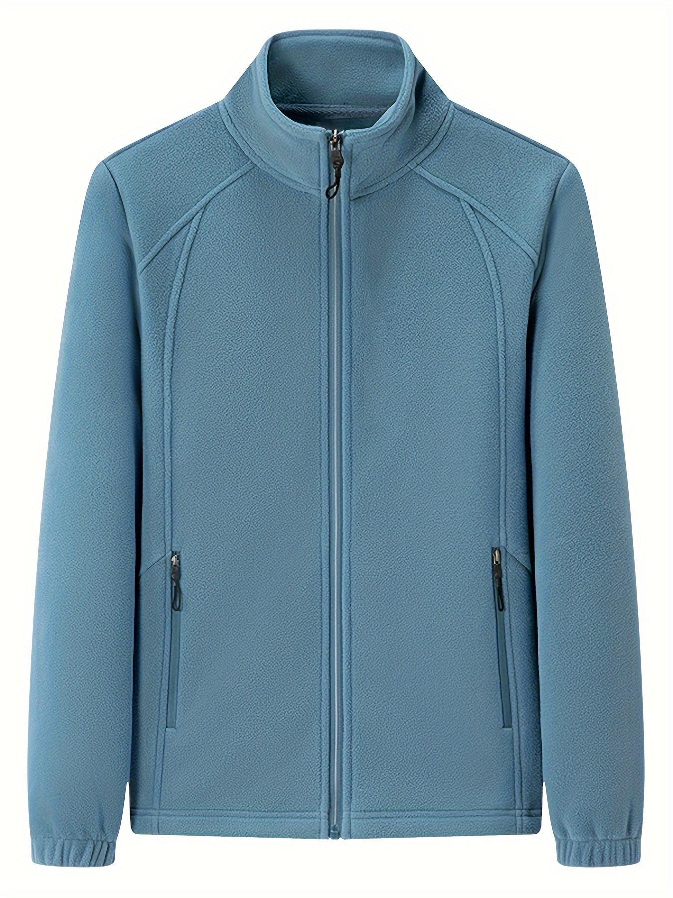 MW | Plüsch Damen Outdoorjacke mit Stehkragen und langen Ärmeln