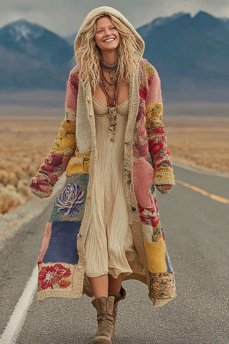 Durchdacht gestaltete Strickjacke