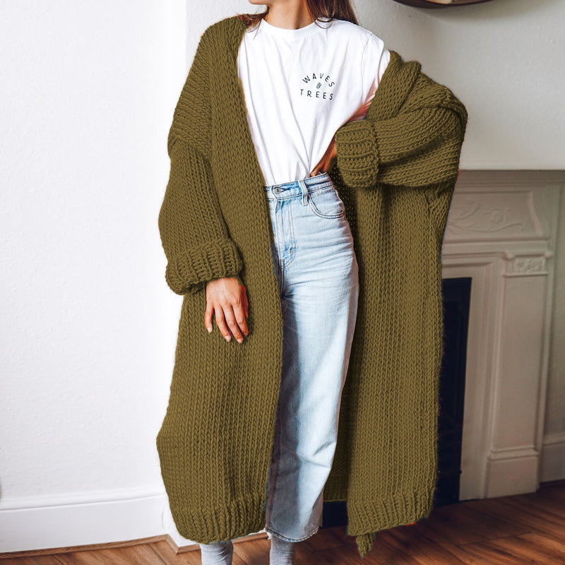 Durchdacht gestaltete Strickjacke