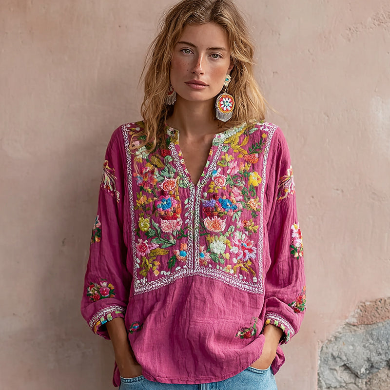 Zeitloser Vintage-Stil Bluse