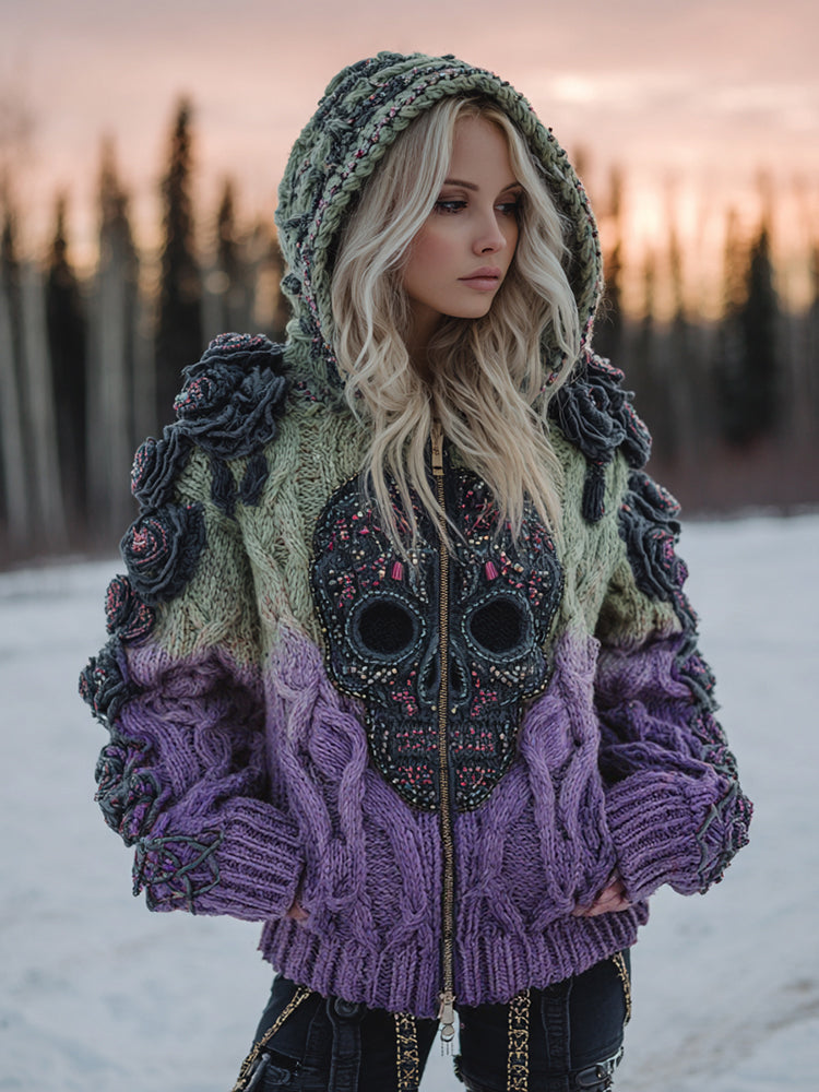 Wunderschön gefertigte Strickjacke