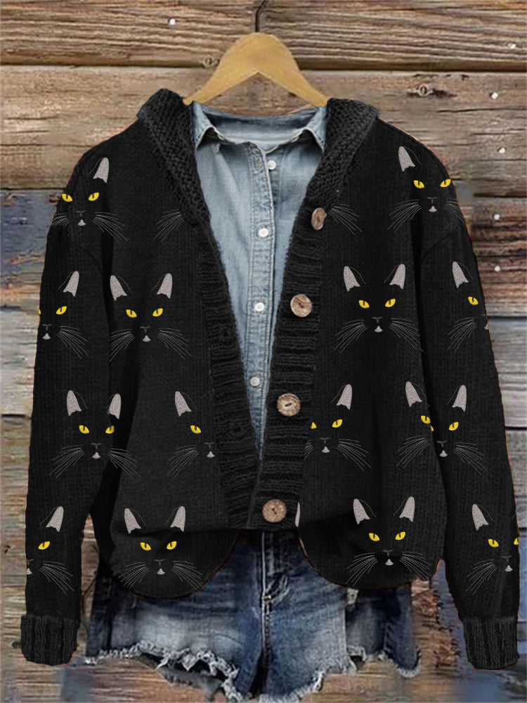 Durchdacht gestaltete Strickjacke