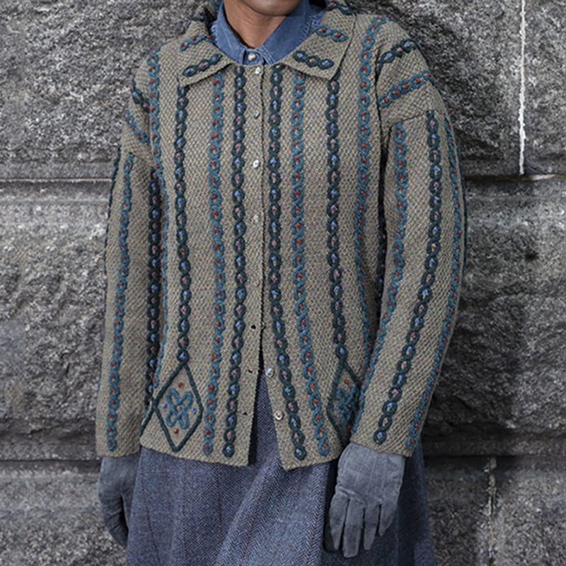 Zeitloser Vintage-Stil Strickjacke