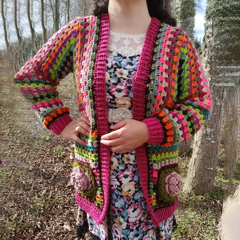 Vintage inspirierte Strickjacke