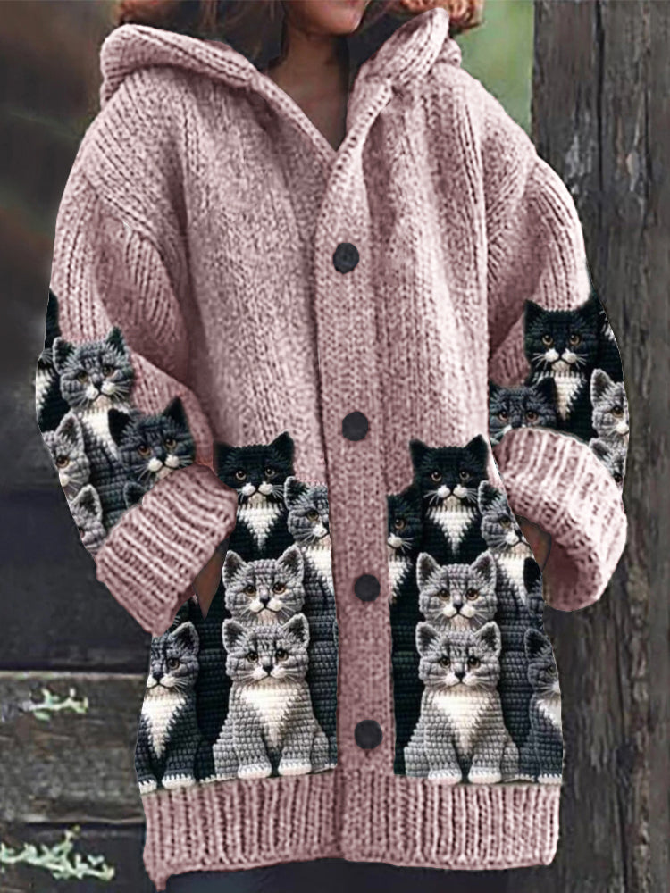 Zeitloser Vintage-Stil Strickjacke