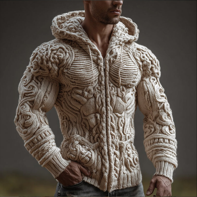 Anmutig gestaltete Strickjacke