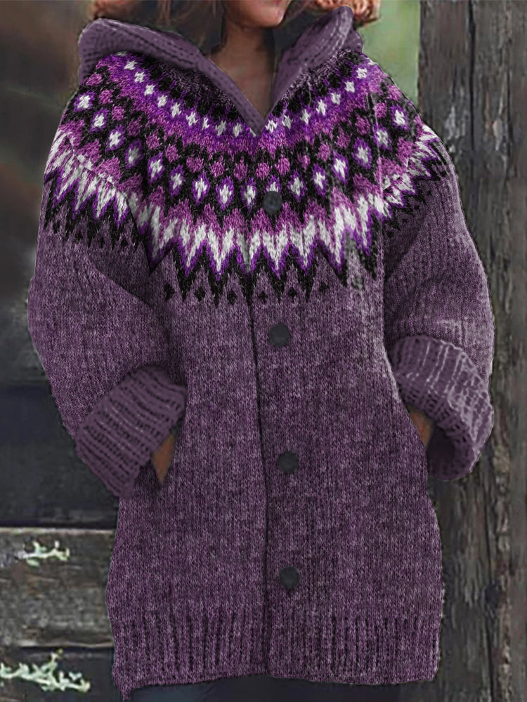 Durchdacht gestaltete Strickjacke