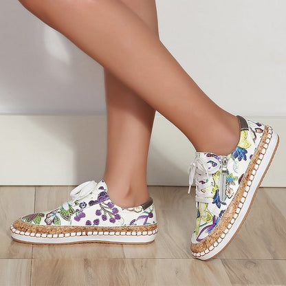 MW | Einfache Turnschuhe mit Blumen