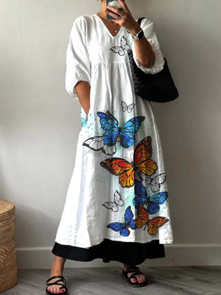 Klassisch gestaltete Kleid