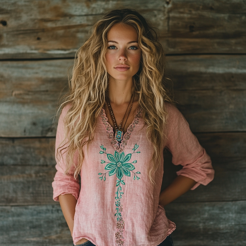 Vintage inspirierte Bluse