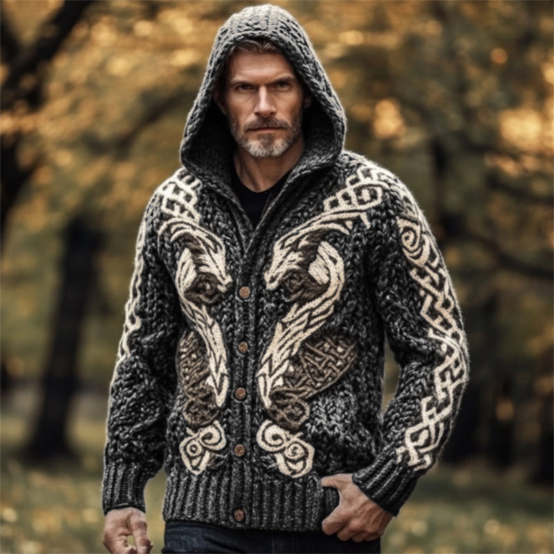 Zeitloser Vintage-Stil Strickjacke