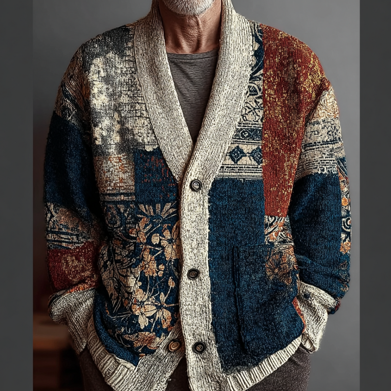 Durchdacht gestaltete Strickjacke