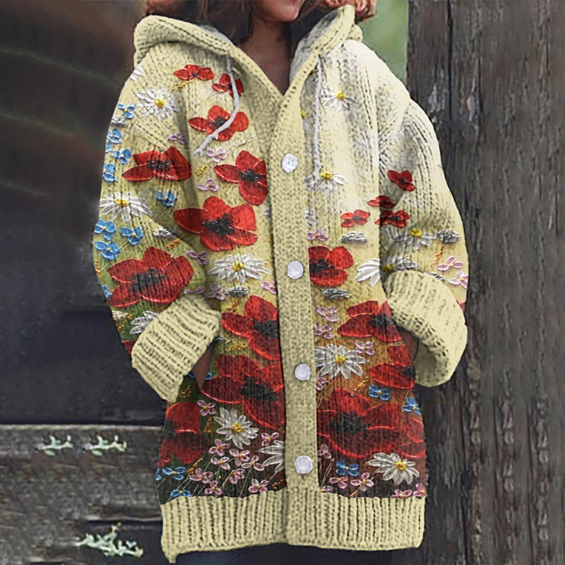 Anmutig gestaltete Strickjacke