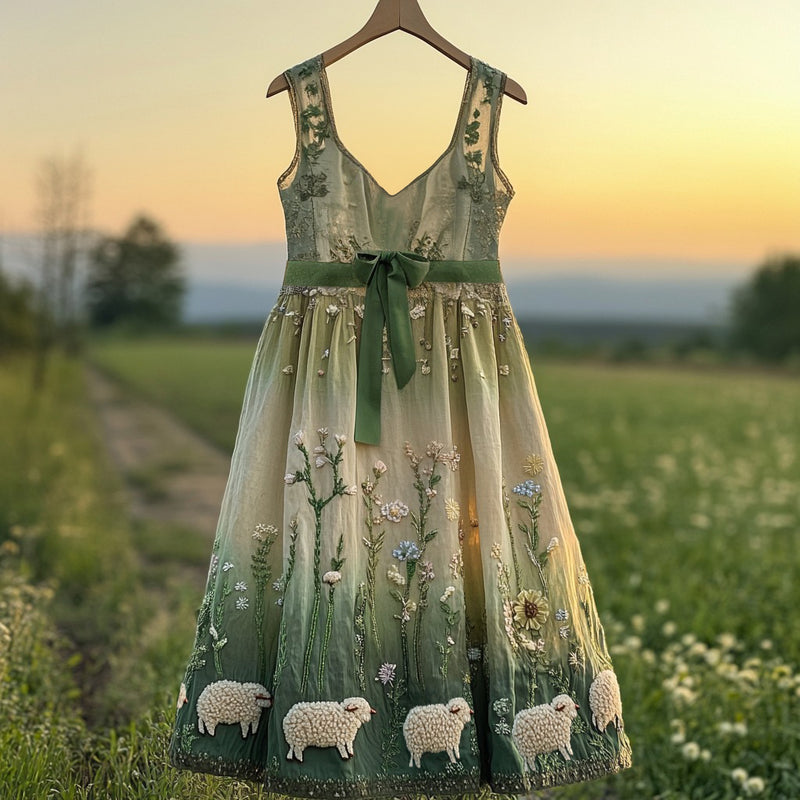 Klassisch gestaltete Kleid