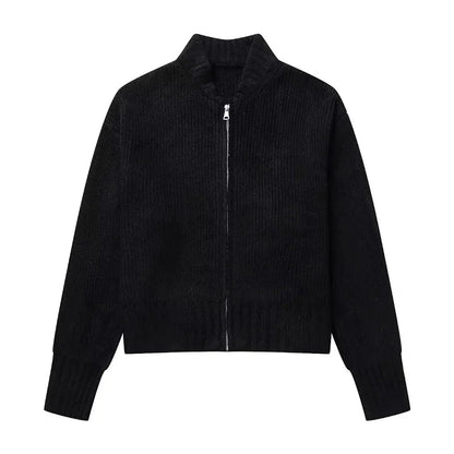 Durchdacht gestaltete Strickjacke