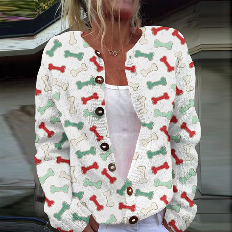 Klassisch gestaltete Strickjacke