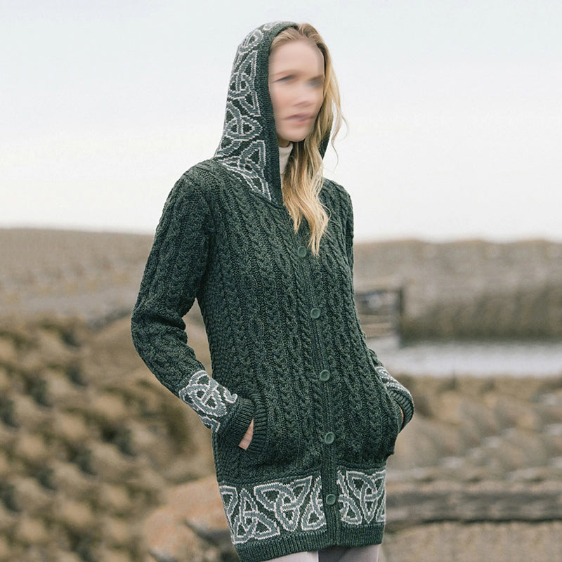 Elegant gestaltete Strickjacke