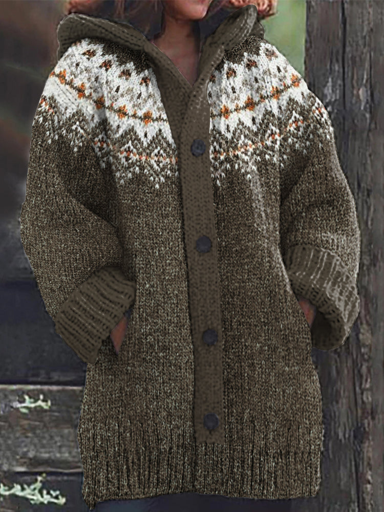 Zeitloser Vintage-Stil Strickjacke
