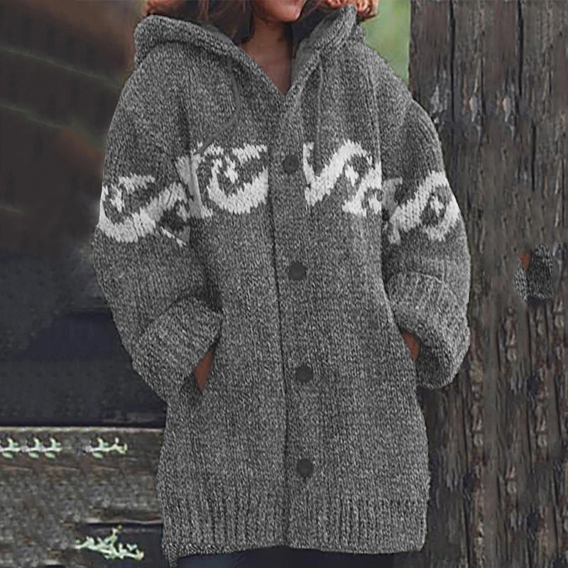 Zeitloser Vintage-Stil Strickjacke
