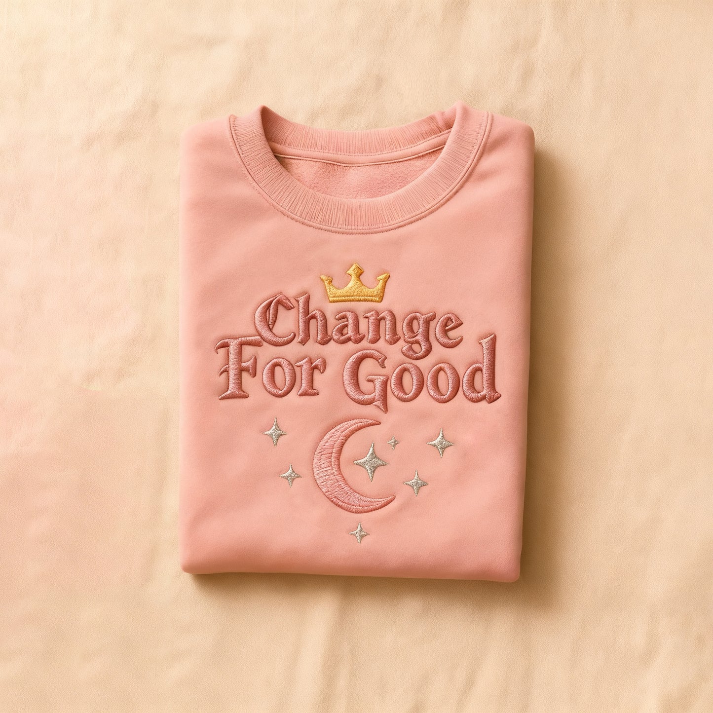 Comstylish Halloween 2025 Slogan Embroidery Art Sweatshirt