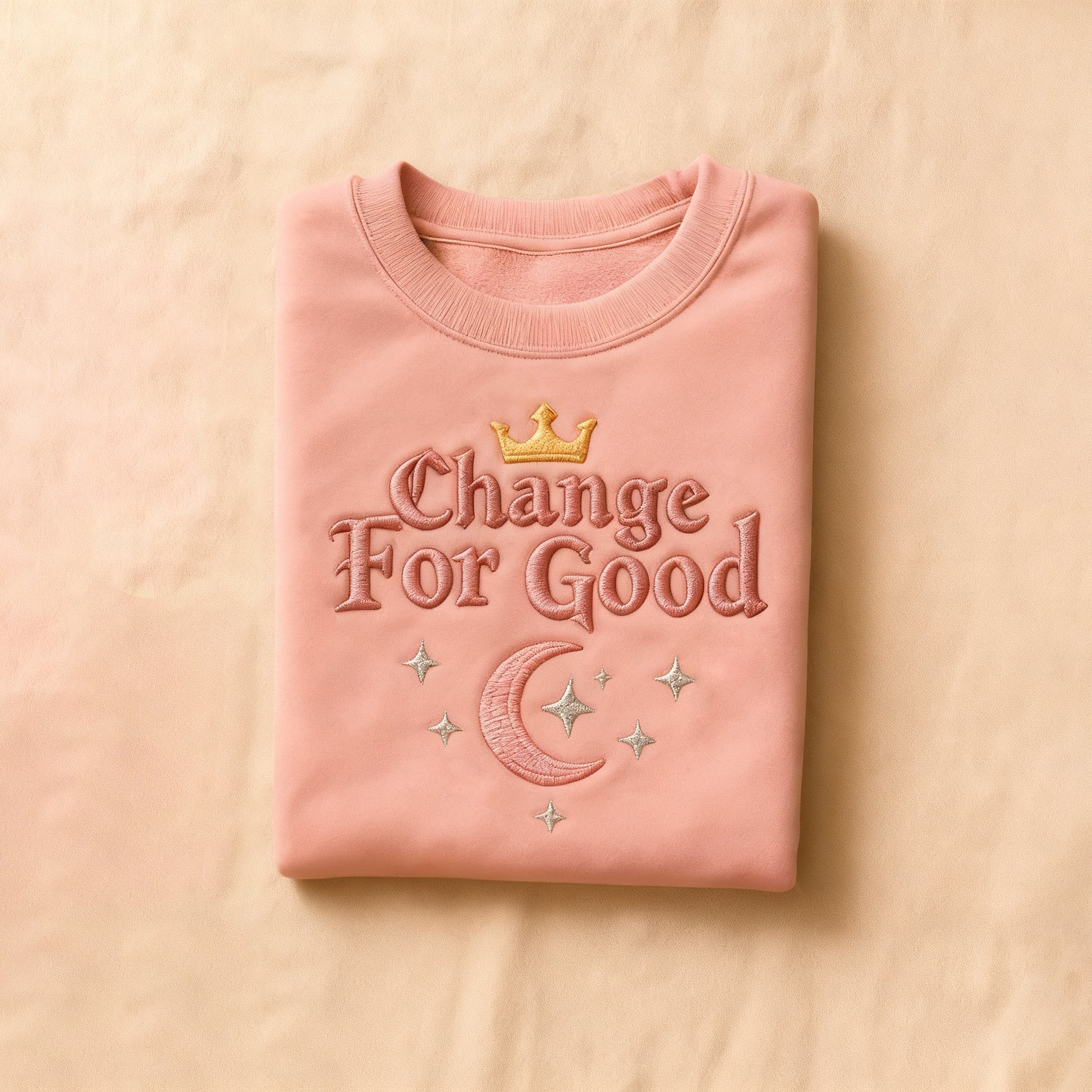 Comstylish Halloween 2025 Slogan Embroidery Art Sweatshirt