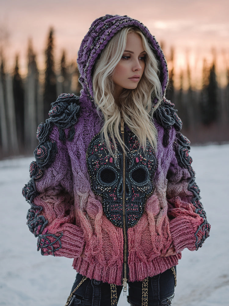 Wunderschön gefertigte Strickjacke