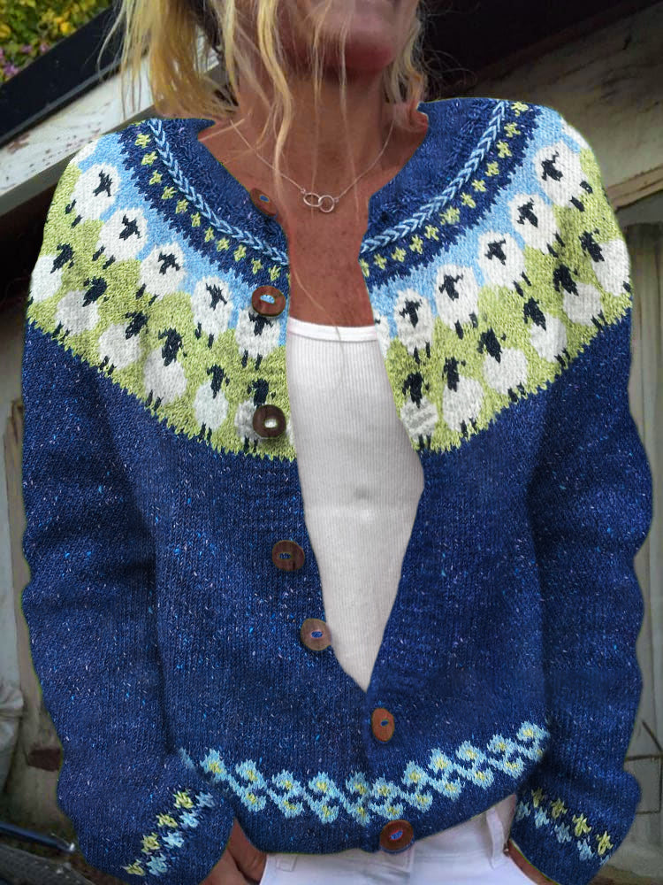 Klassische Vintage Strickjacke