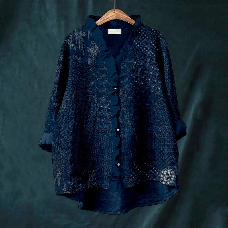 Zeitloser Vintage-Stil Bluse