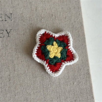 Comstylish Christmas Handmade Crochet Hair Clip