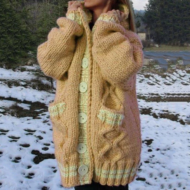 Zeitloser Vintage-Stil Strickjacke
