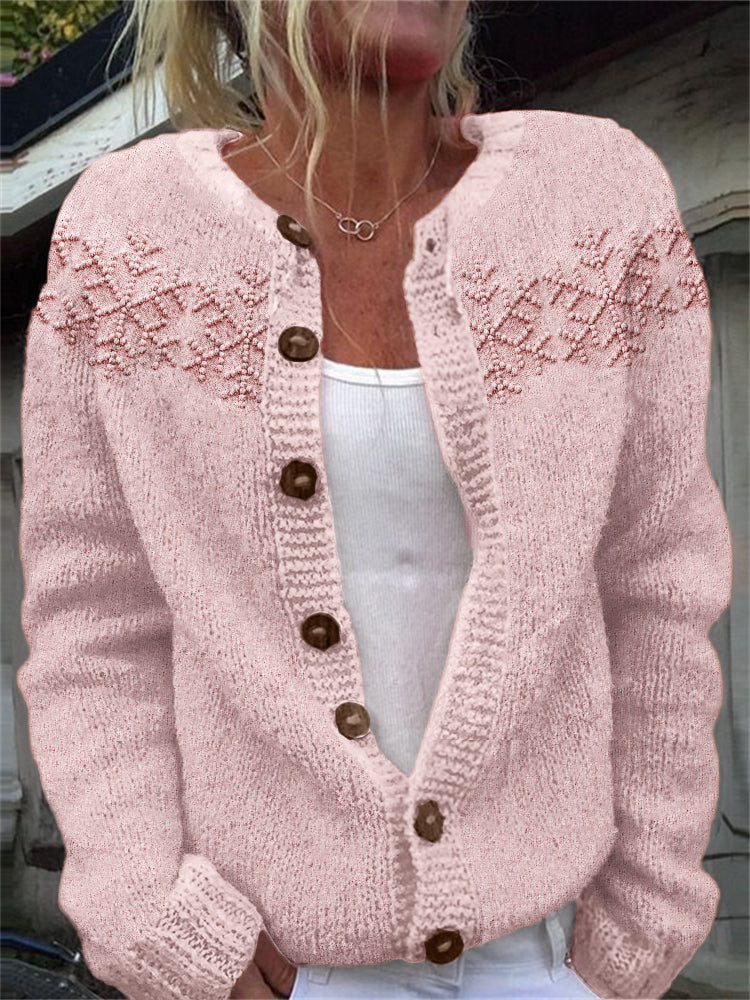 Anmutig gestaltete Strickjacke
