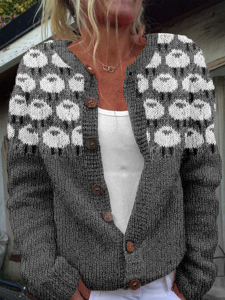 Vintage inspirierte Strickjacke