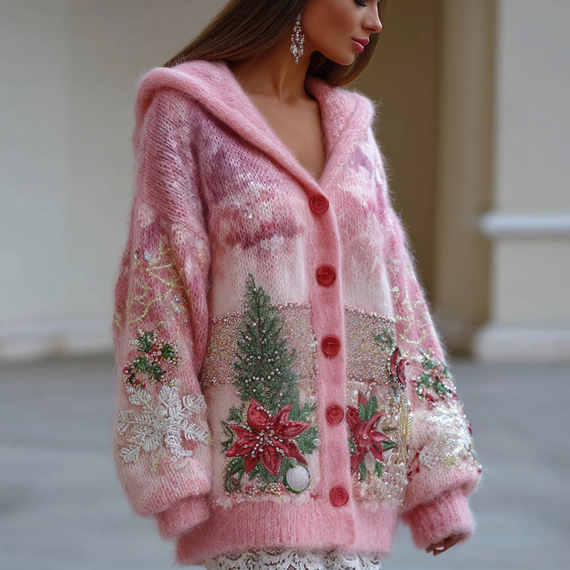 Durchdacht gestaltete Strickjacke