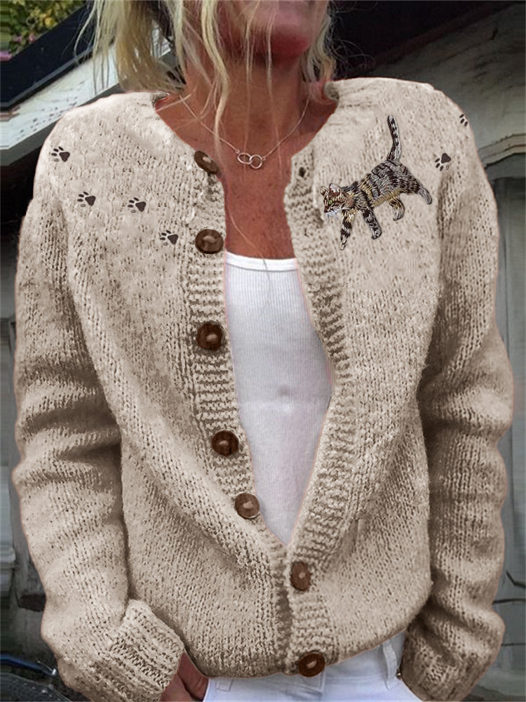 Vintage inspirierte Strickjacke