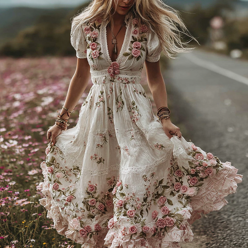 Zeitloser Vintage-Stil Kleid