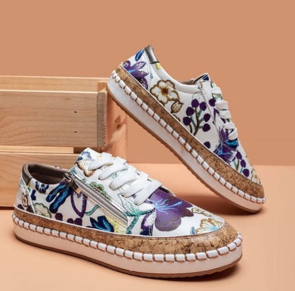 MW | Einfache Turnschuhe mit Blumen