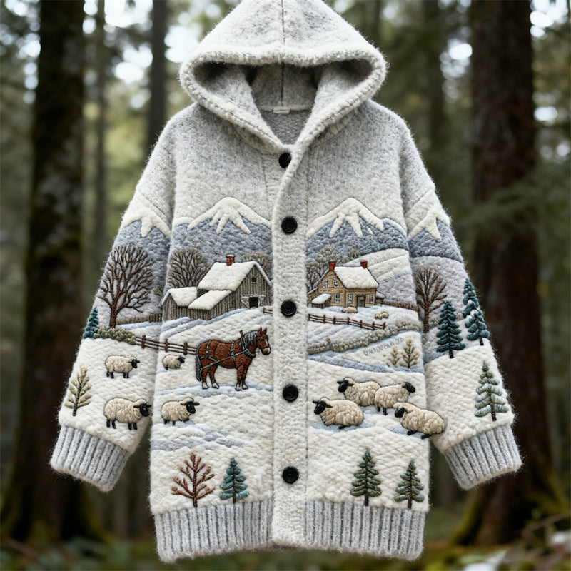 Klassisch gestaltete Strickjacke