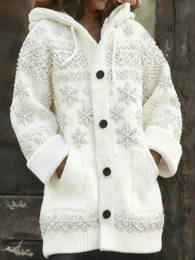 Anmutig gestaltete Strickjacke
