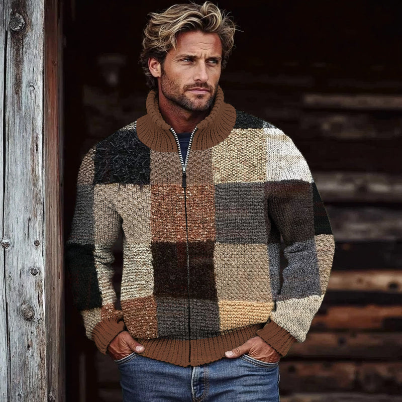 Durchdacht gestaltete Strickjacke